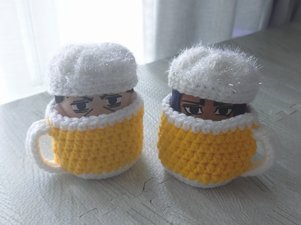 ビールに溺れる着ぐるみ