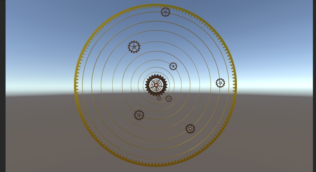 【無料】太陽系を模した遊星歯車