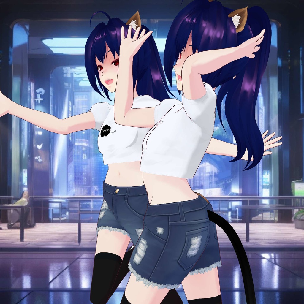 【FREE/無料】やれやれ短T Yareyare Short Sleeve T-shirt(自由換色OK)【VRoid】