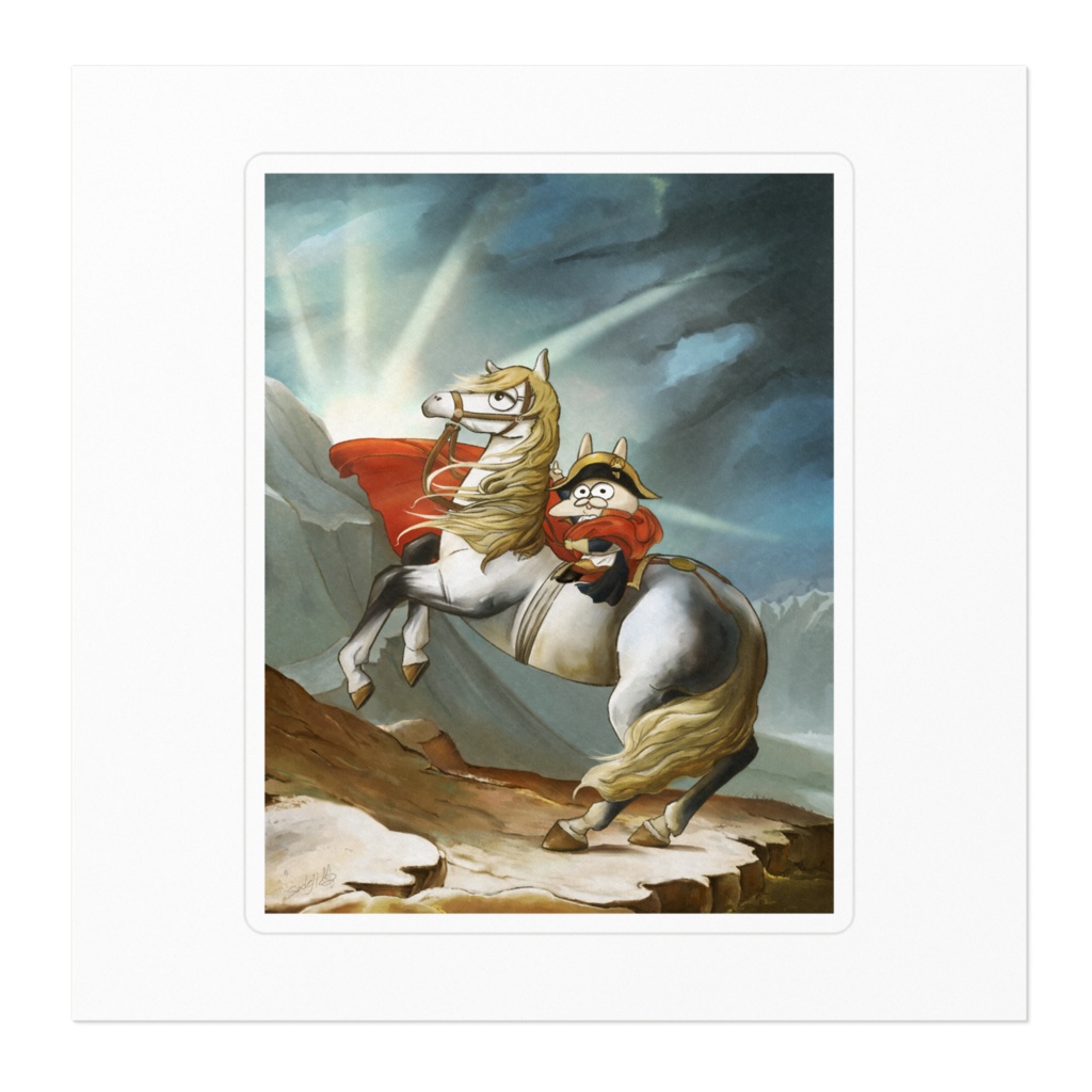 世界迷画劇場「年を越えるラパン=シュバル」ステッカー