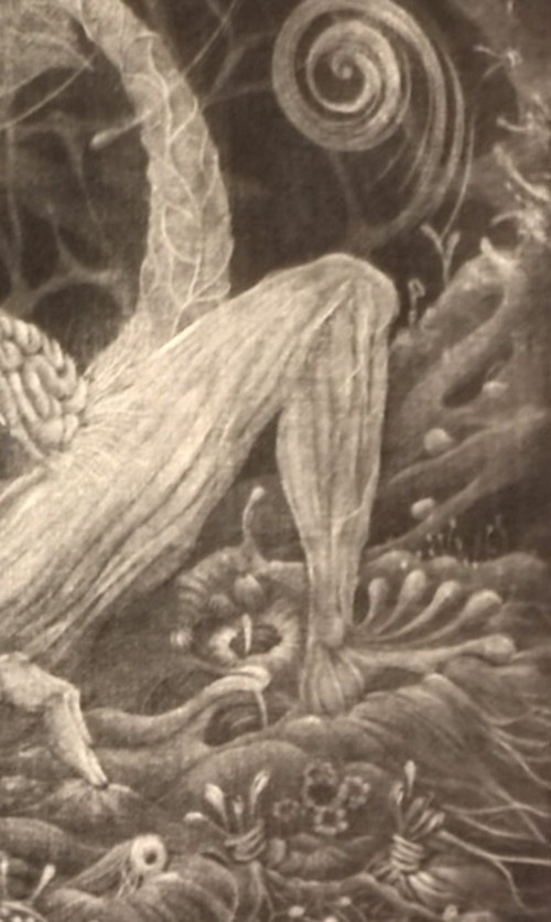 銅版画:魍魎の栖(もうりょうのすみか)