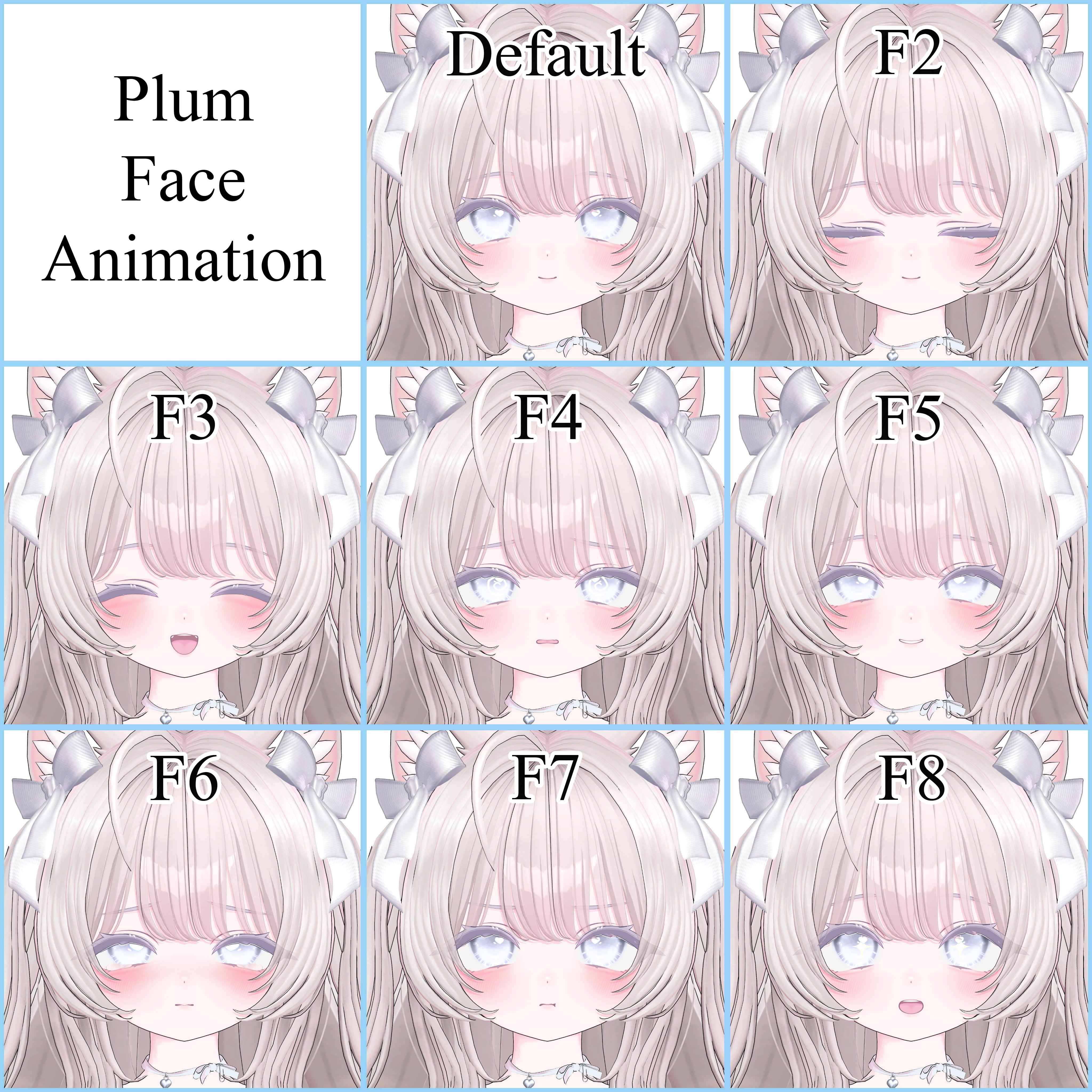 [MA] Plum Face Animation + Makeup - myon - BOOTH