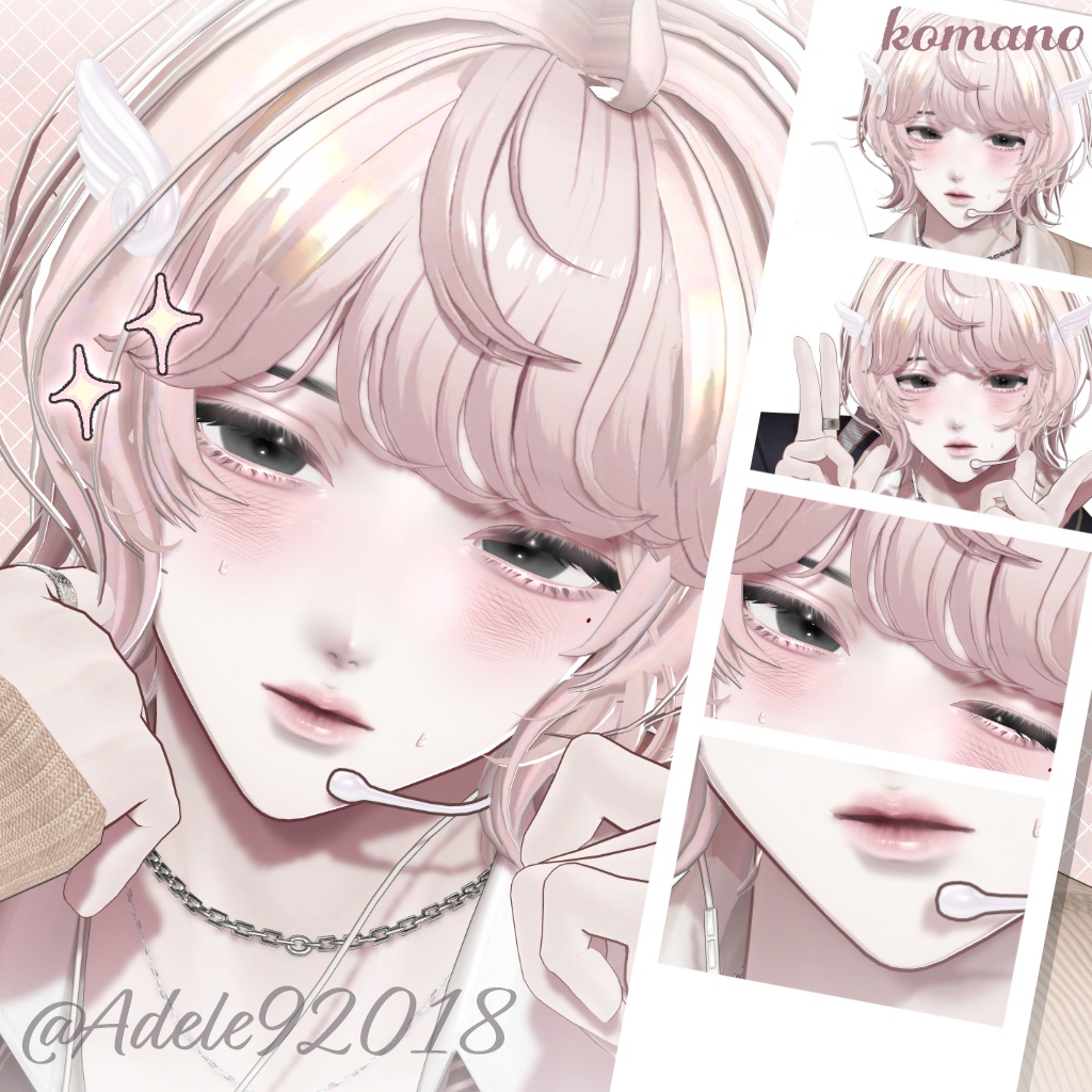 【4アバター対応】 Lovesick Pair Makeup & Eye Texture ❤︎₊ ⊹