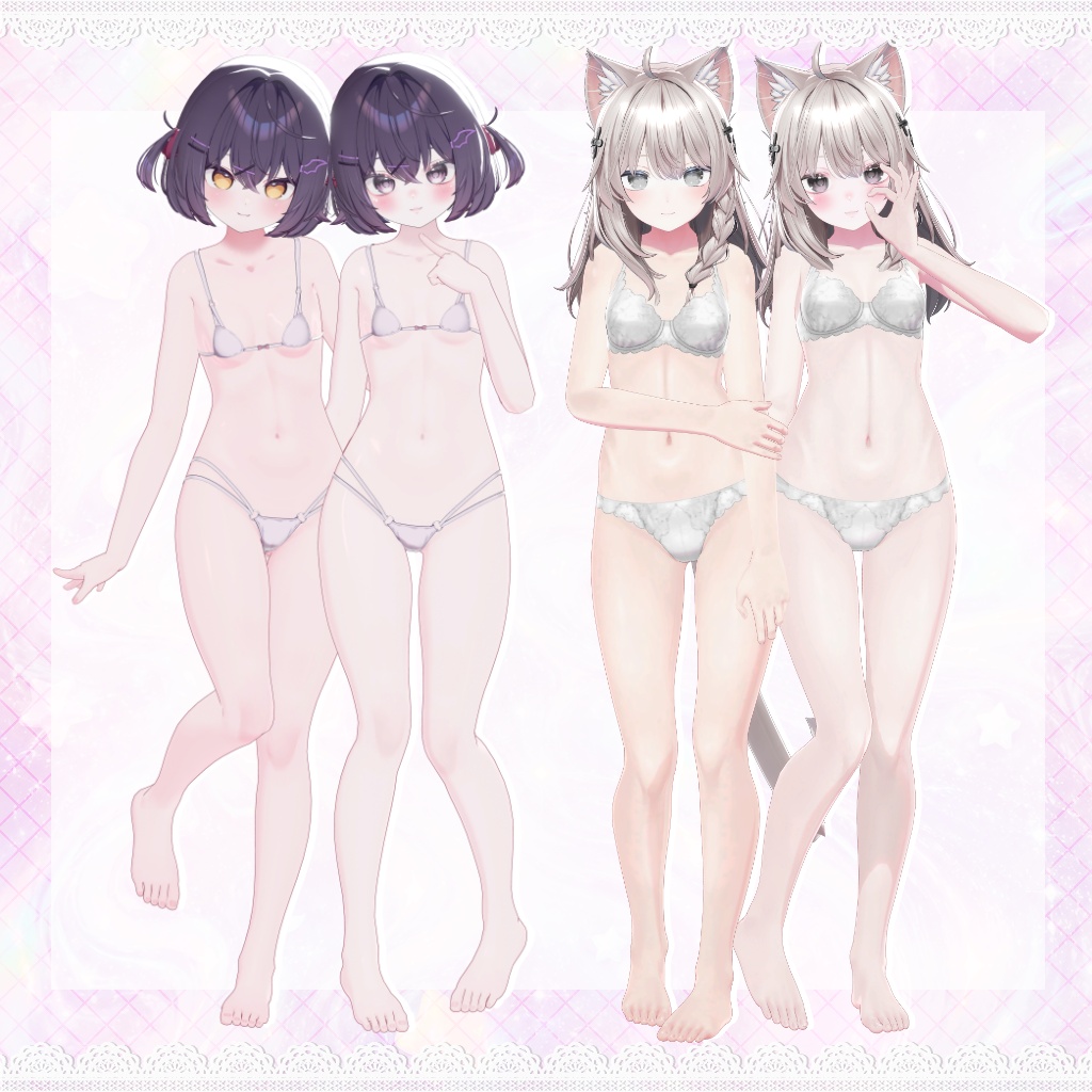 ~7/25 SALE!! 【4アバター対応】 ☁︎ ˚。⋆ Candy Star Makeup ˊ- ⋆。