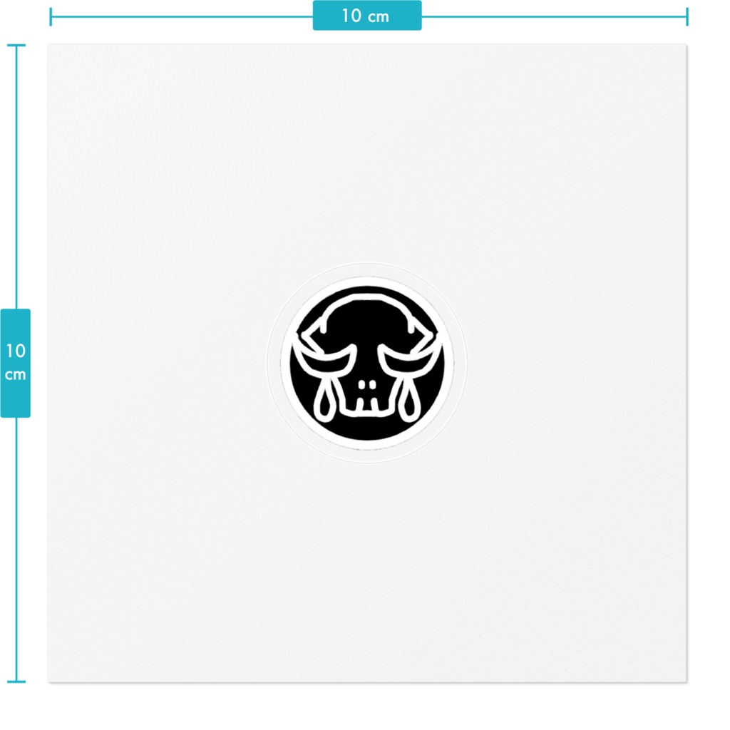 アルベ・リリ紋章ステッカー(黒)