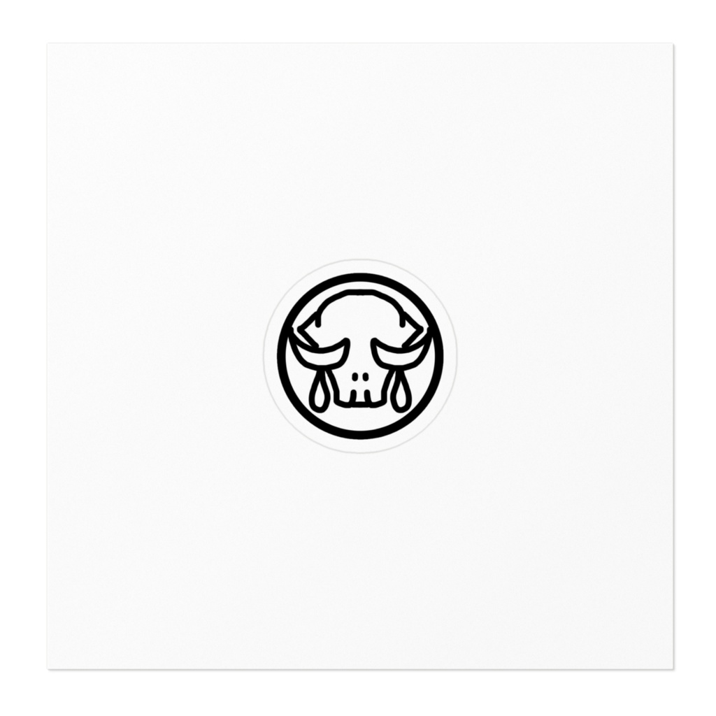 アルベ・リリ紋章ステッカー(白)