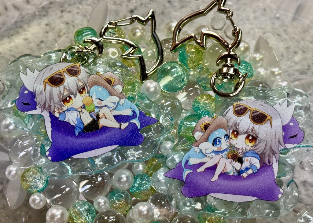 ポポンとバカンスアクキー