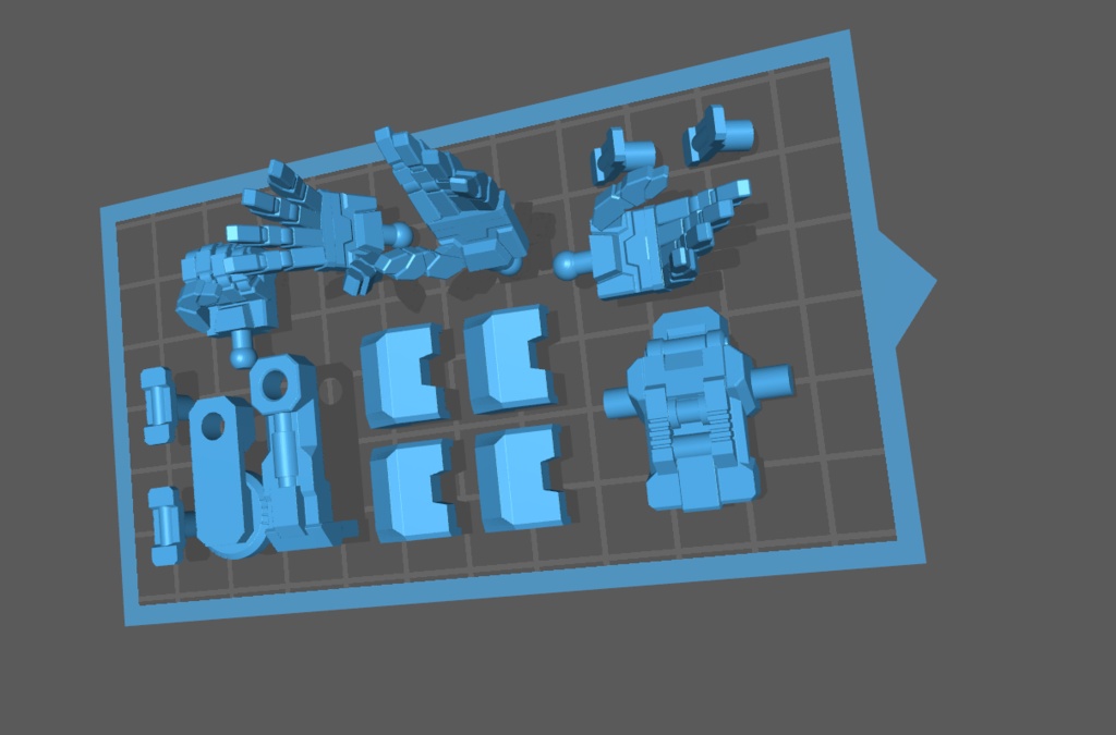 【3Dプリンタ用】プラキットエストエイル用ハンドパーツ&ジョイント