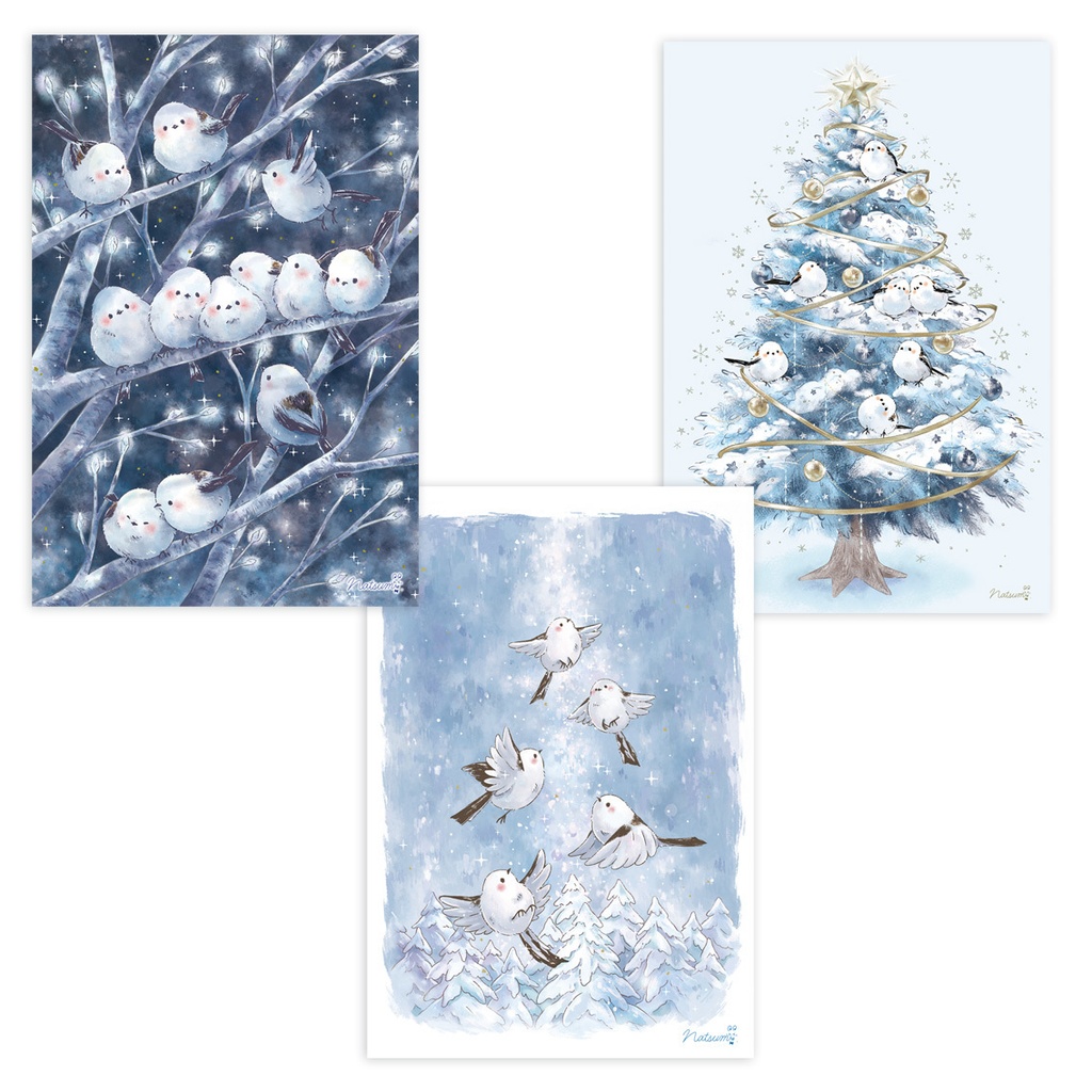 イラストカード（ポストカードサイズ）３枚セット③