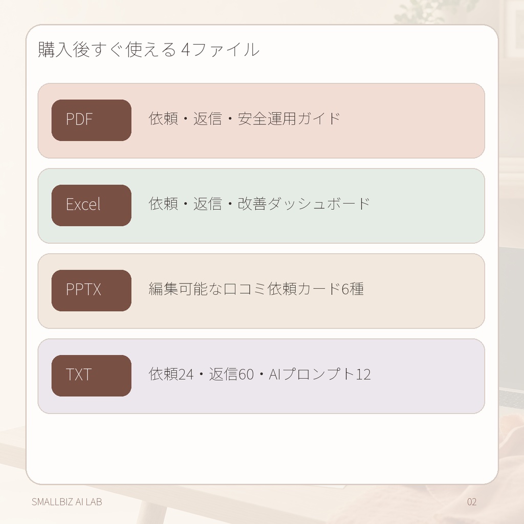 【美容室・ネイル・エステ向け】Google口コミ依頼・返信テンプレート|低評価対応・AI運用キット