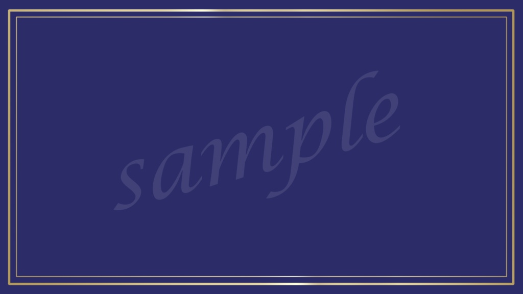 【無料】シンプルなゴールドフレーム背景素材 5色セット