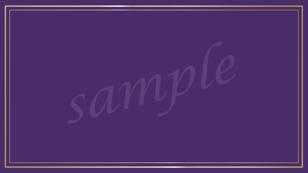 【無料】シンプルなゴールドフレーム背景素材 5色セット