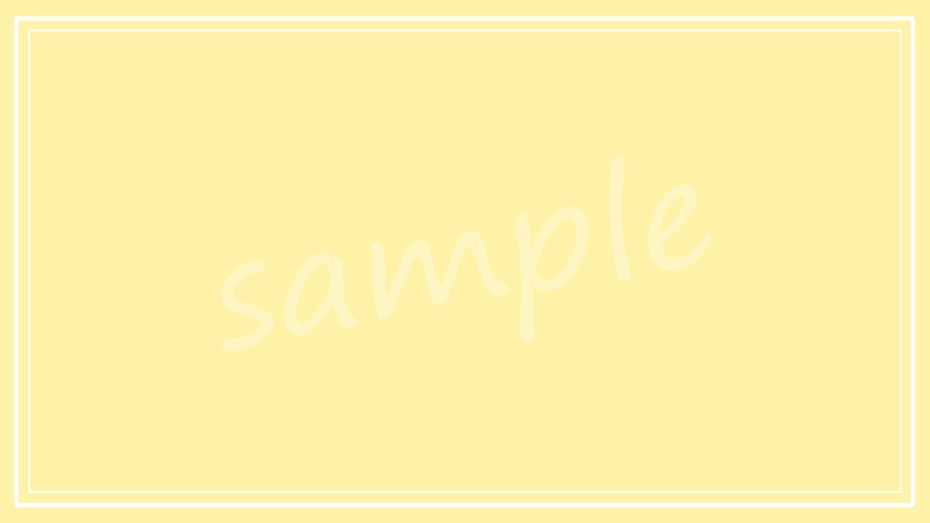 【無料】パステルカラー×白フレームのシンプル背景素材 5色セット