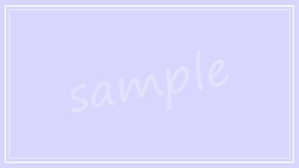 無料 パステルカラー 白フレームのシンプル背景素材 5色セット Ku Kan Booth