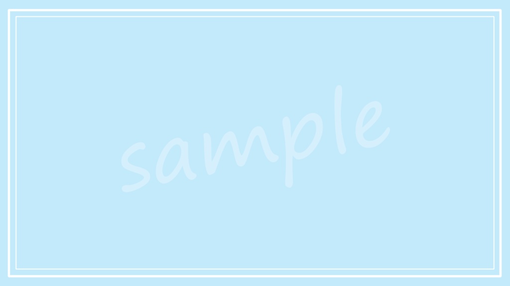 【無料】パステルカラー×白フレームのシンプル背景素材 5色セット