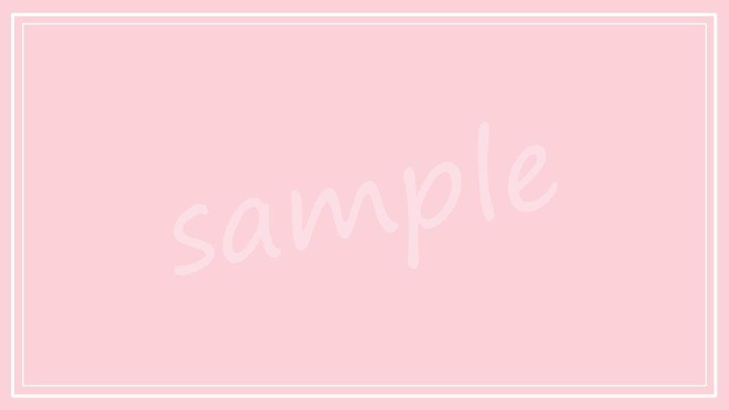 【無料】パステルカラー×白フレームのシンプル背景素材 5色セット