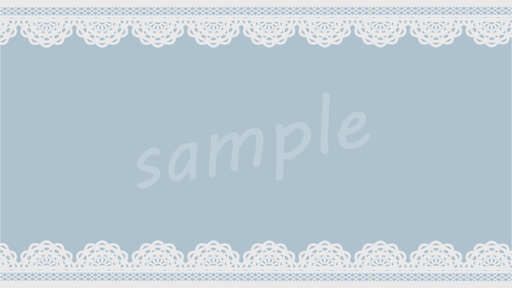 上品な白レースの背景素材 5色セット