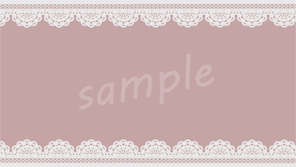 上品な白レースの背景素材 5色セット