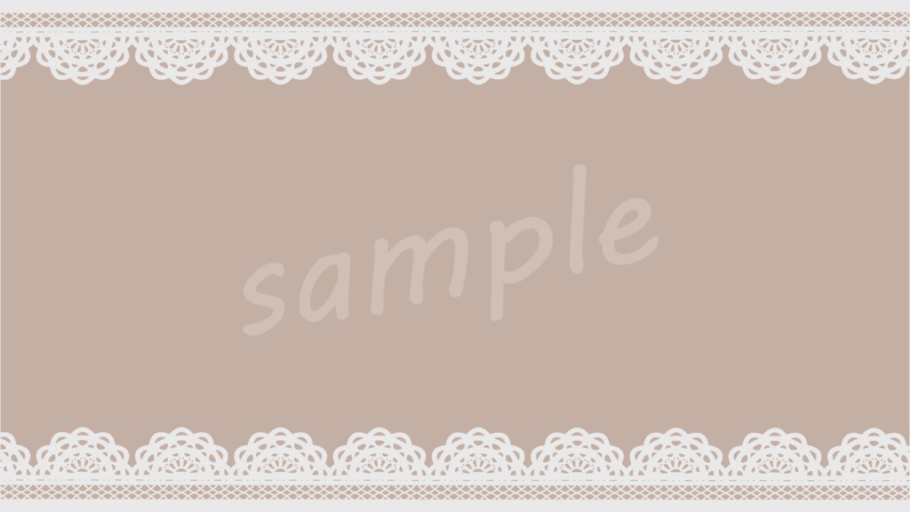 上品な白レースの背景素材 5色セット