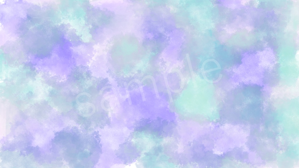 淡い色合いの水彩風背景素材 5色セット