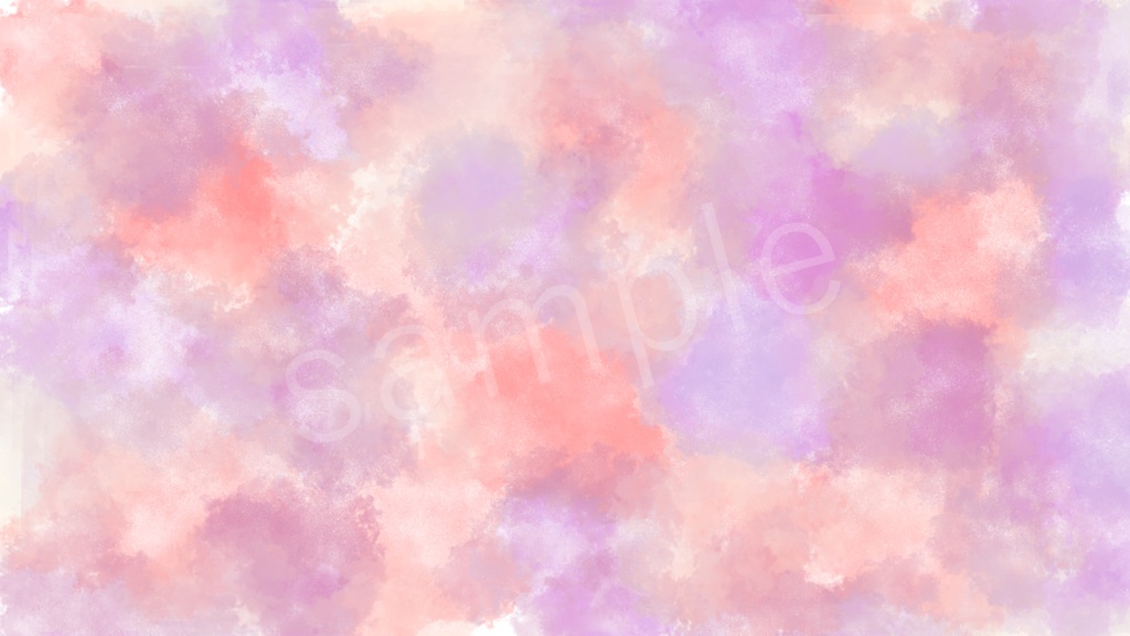 淡い色合いの水彩風背景素材 5色セット