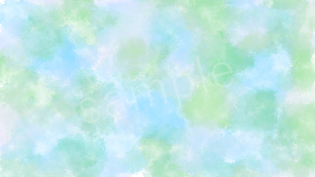 淡い色合いの水彩風背景素材 5色セット