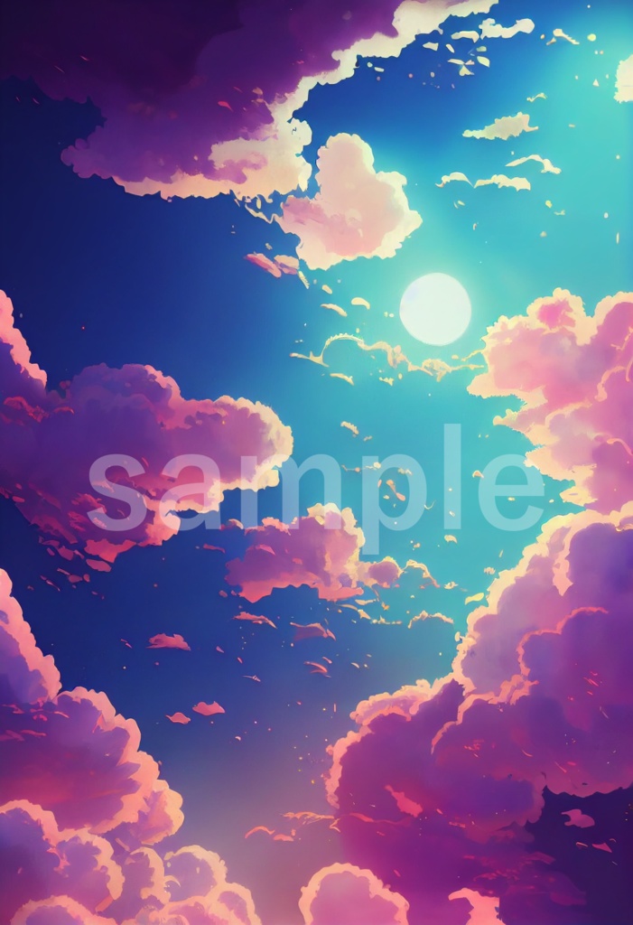 空と雲をイメージした背景素材 11枚セット