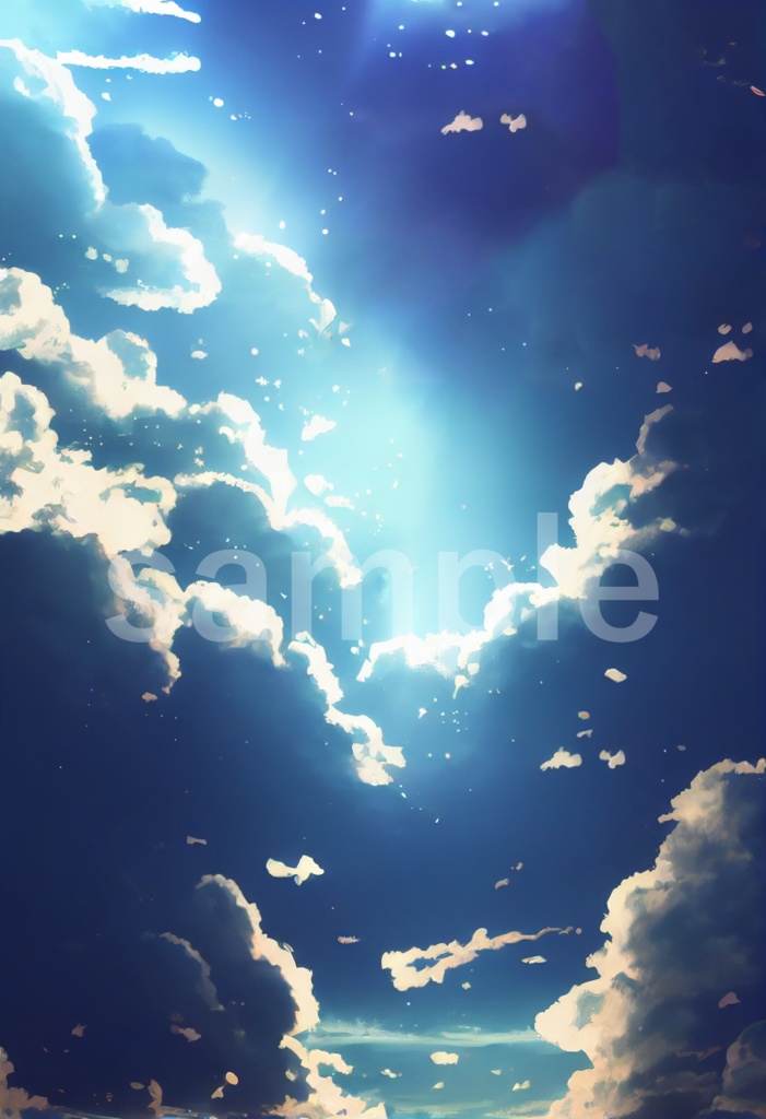 空と雲をイメージした背景素材 11枚セット