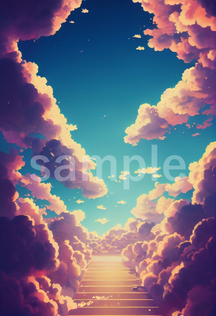 空と雲をイメージした背景素材 11枚セット