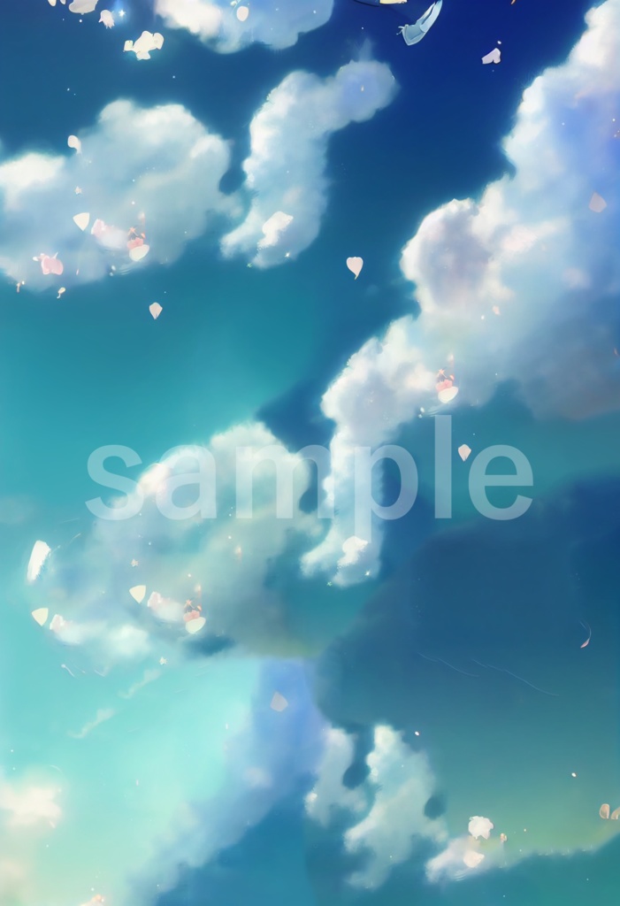 空と雲をイメージした背景素材 11枚セット