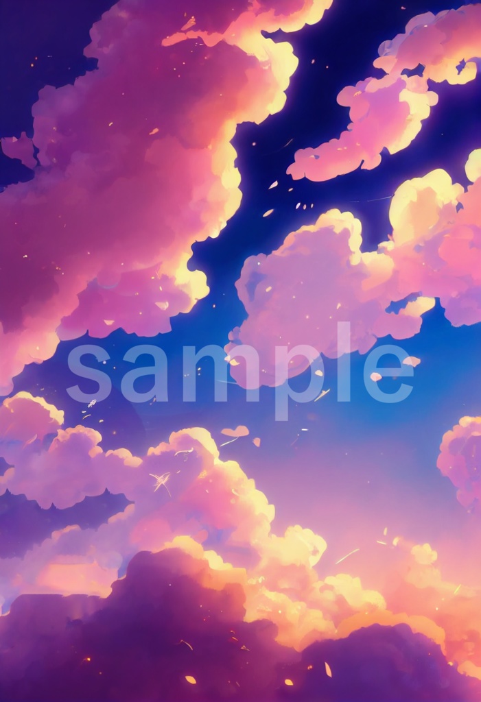 空と雲をイメージした背景素材 11枚セット