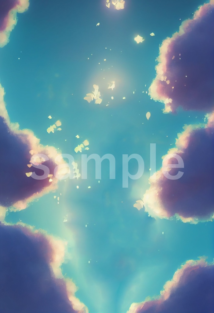 空と雲をイメージした背景素材 11枚セット