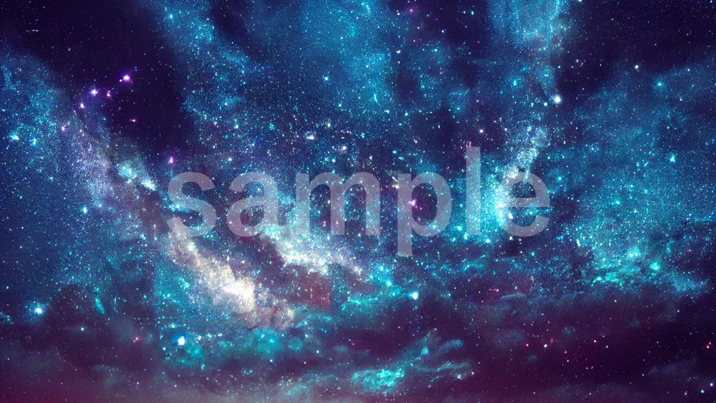 宇宙のイラスト背景素材 5枚セット