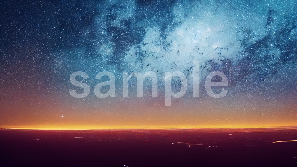 宇宙のイラスト背景素材 5枚セット