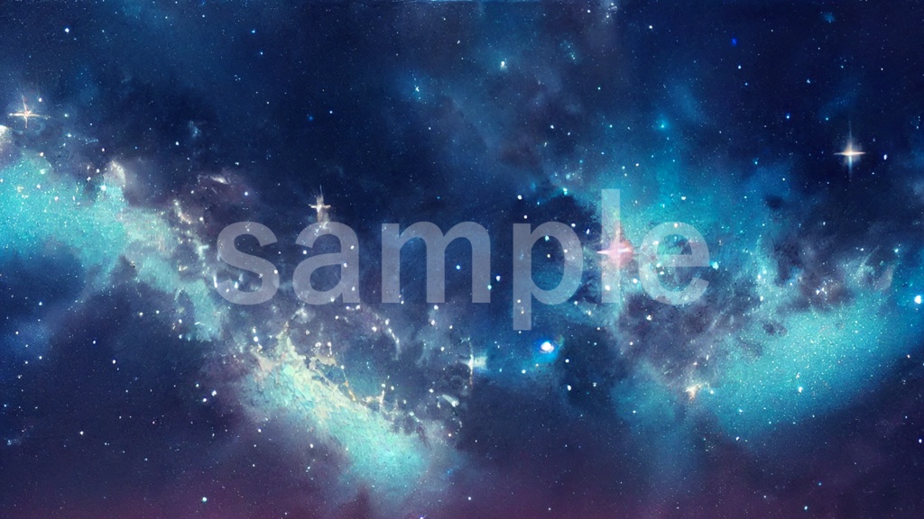 宇宙のイラスト背景素材 5枚セット