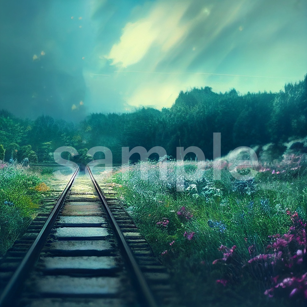 おとぎ話の草原をイメージしたイラスト背景素材 8枚セット