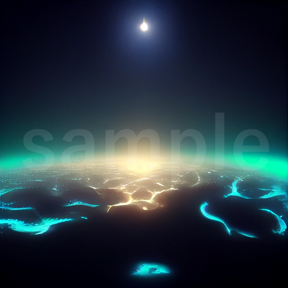 深い夜空のイラスト背景素材 8枚セット