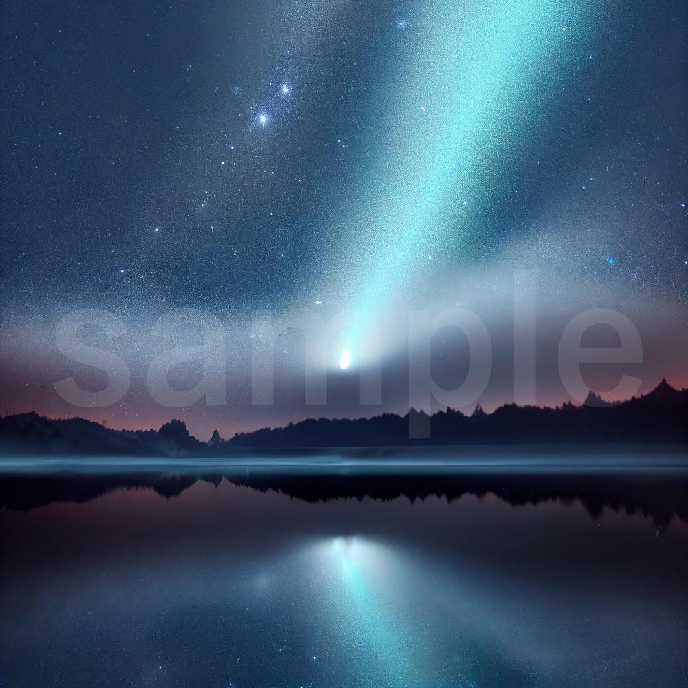 深い夜空のイラスト背景素材 8枚セット