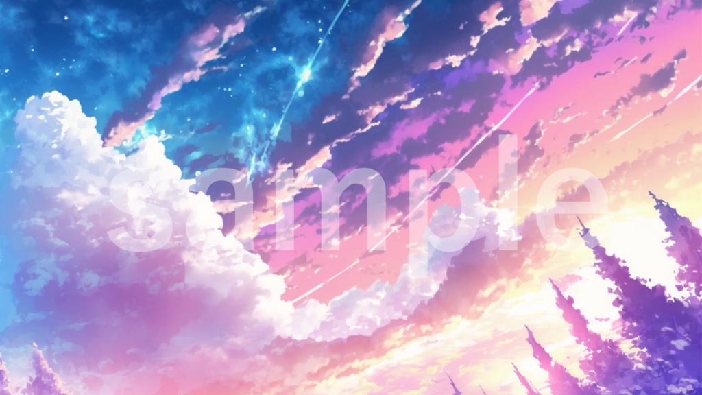 目を引くイラスト背景素材 15枚セット