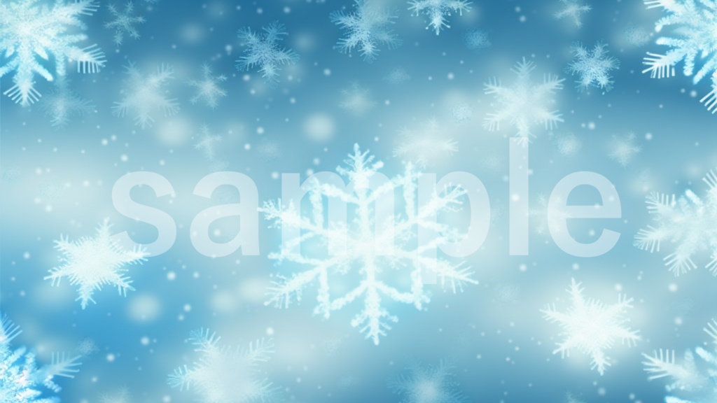 雪の結晶のイラスト背景素材 10枚セット