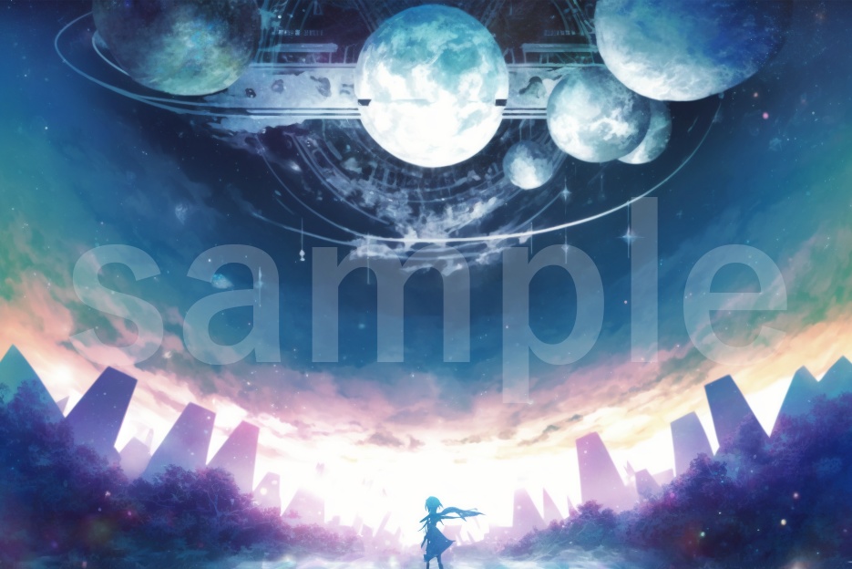 小説や同人誌の表紙等に使えるイラスト背景素材①~⑮ 15枚セット