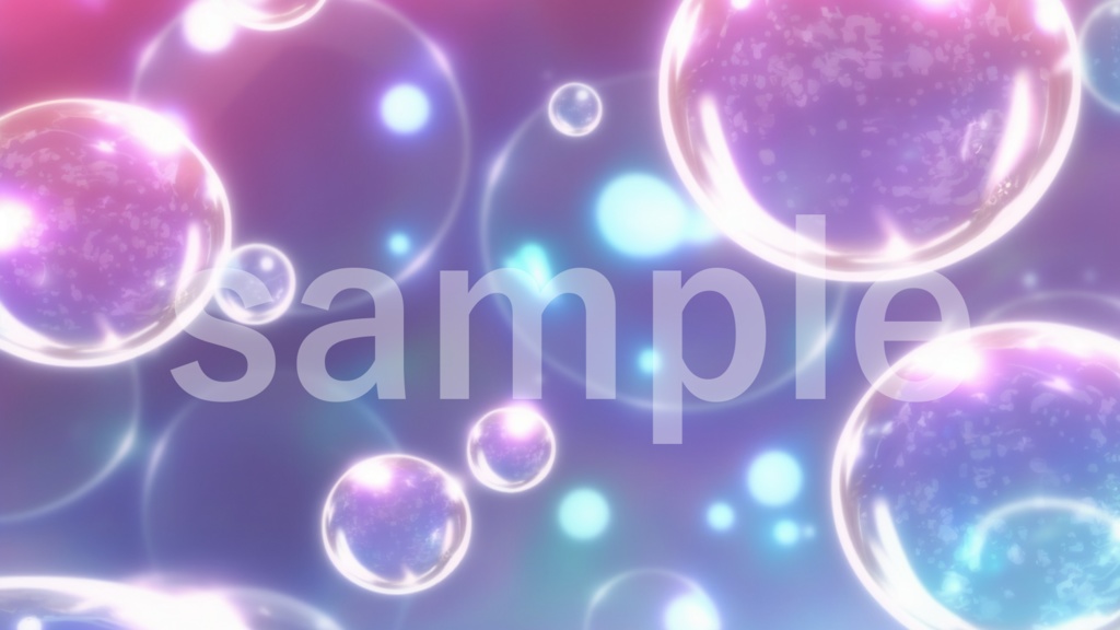 シャボン玉のイラスト背景素材 10枚セット