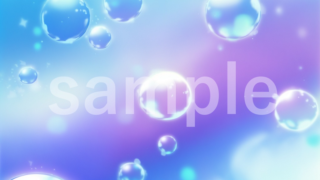 シャボン玉のイラスト背景素材 10枚セット