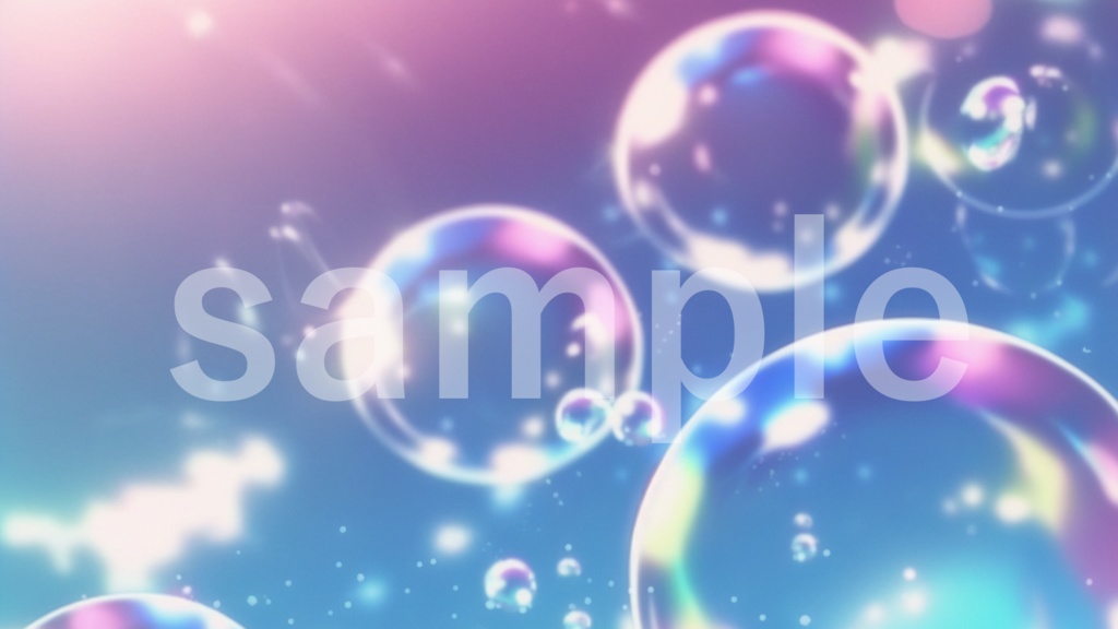 シャボン玉のイラスト背景素材 10枚セット