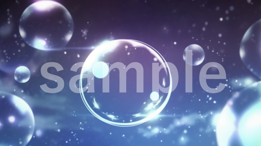 シャボン玉のイラスト背景素材 10枚セット