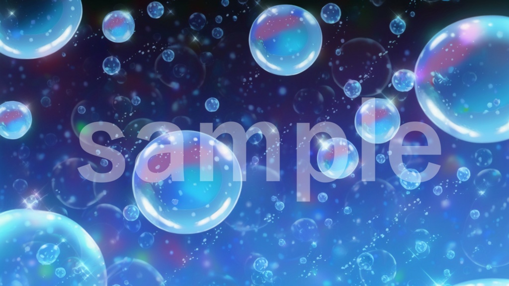 シャボン玉のイラスト背景素材 10枚セット