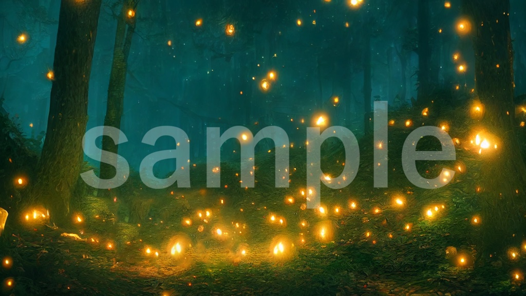 ファンタジーな森の背景素材 7枚セット