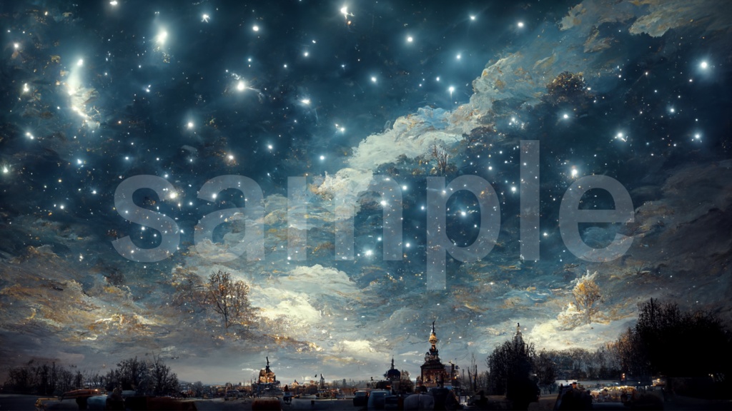 星空の背景素材 5枚セット