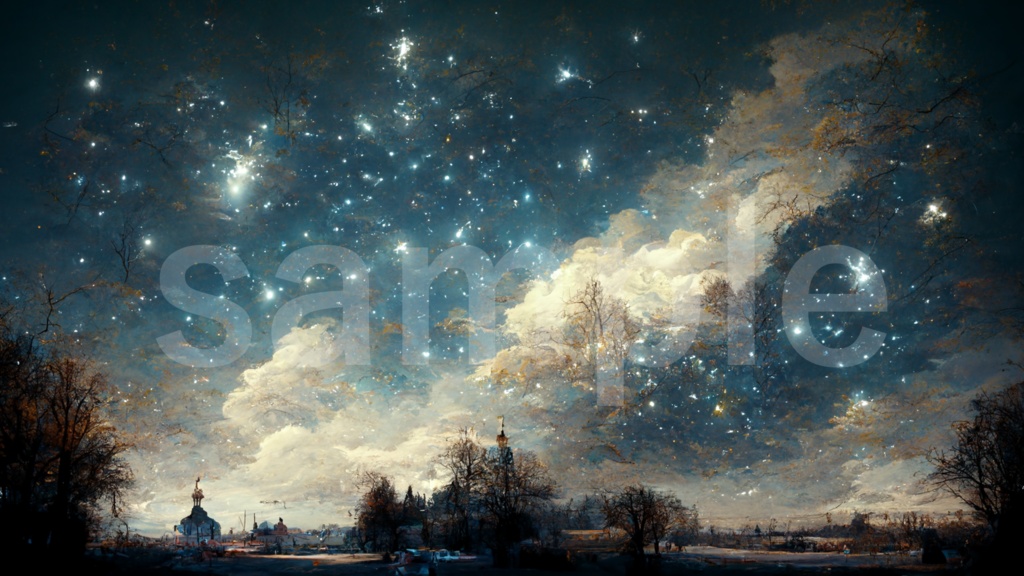 星空の背景素材 5枚セット