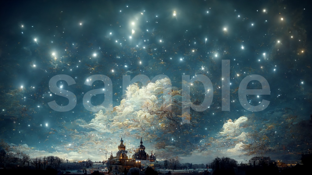 星空の背景素材 5枚セット